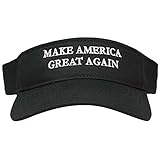 Armycrew Donald Trump Visor, Make America Great Again - Quality Embroidered 100% Cotton