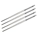Rbenxia Metal Chopsticks Kitchen Dinner Flower Print Chopsticks 5 Pairs