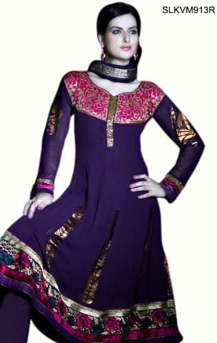 SLKVM913R - Cbazaar Salwar Kameez Violet