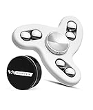 Vortex Spinners - Upgraded High Speed Fidget Spinner Toy with Additional R188 Bearing in Premium Metal Gift Box, 2-5 min of Spin Time (white)