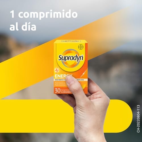 Energy 30 Comprimidos con 13 vitaminas, 9 minerales y Coenzima Q10