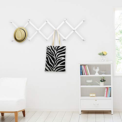 WEBI Accordian Wall Hanger,Expandable Wooden Coat Rack,Hat Rack for