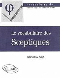 Le  vocabulaire des sceptiques