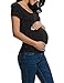 HOTOUCH Maternity & Nursing T-Shirt Top with Easy Breastfeeding Openings Top Black S