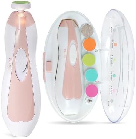 haakaa Baby Nail Trimmer Electric, Safe Baby Nail File Kit with