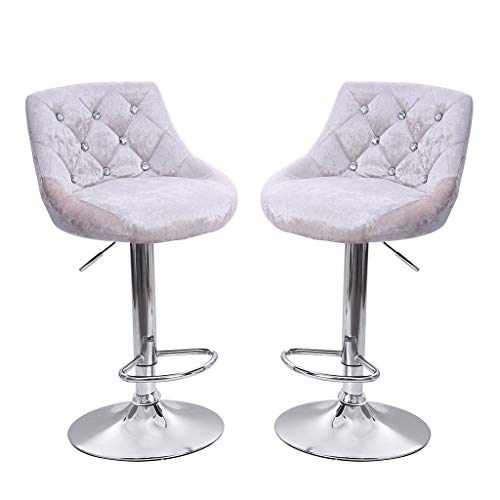 image for Beyonds Bar Stools Unique Softness Flannel Bar Chairs Dining Stools 2 