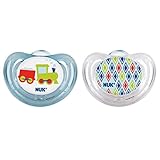 NUK Airflow Orthodontic Pacifier with Trains Design, 6-18 Months