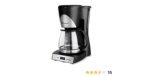 Koblenz CKM-212 IN - Cafetera de 12 tazas, tamaño único, color negro :  Amazon.com.mx: Hogar y Cocina