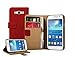 Membrane - Red Wallet Book-Style Case for Samsung Galaxy Grand Neo (GT-i9060, GT-i9060DS, GT-i9060L) - Flip Phone Cover