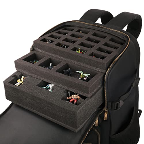ENHANCE DnD Backpack - RPG DM Bag for Dungeons and Dragons - DnD Travel Organizer for 6-8 Books Upright Bag, Laptop Slot/18" DM Screen, Accessory Pockets