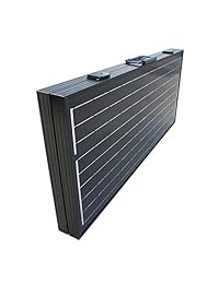 ECO WORTHY 12 voltios 120 vatios Portable plegable monocrystalline Solar veliz con marco negro