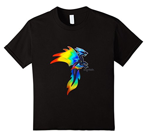 DragonVale: Prism Dragon T-Shirt - Kids 8 - Black