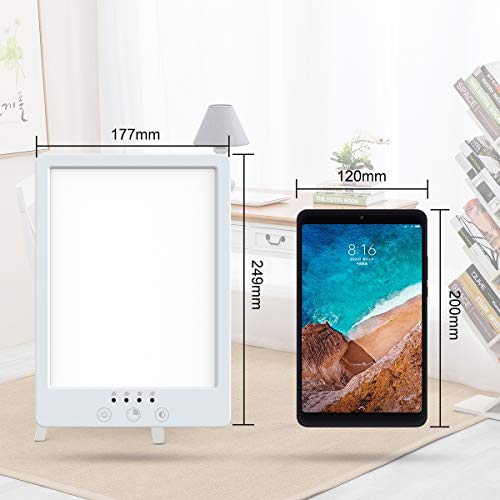 Light Therapy Lamp, AGKupel LED Bright White Therapy Light - UV Free 10000 Lux Brightness Timer Function with 3 Adjustable Brightness Levels Touch Control for Home Office Use