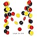 Threemart Colorful Party Supplies Yellow Black Red for Birthday Decorations Garland