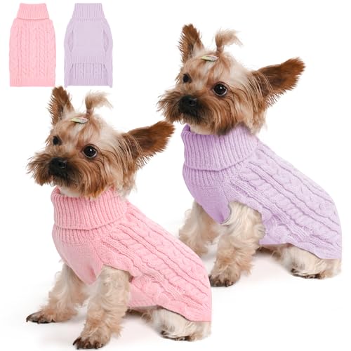 Lorehelina Cable Knit Dog Sweater