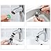 Castuvy 360-Degree Rotating Double-Sided 2 Spray Mode Faucet Water Saving Device, Splash Faucet, Water Saving Flow 2.0 GPM, Silver Chrome, Two Kinds of Specifications, Sets of 4
