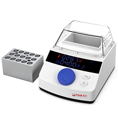 Four E's Scientific Mini Dry Bath Incubator with 15 x 1.5ml Heating
