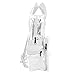 DALIX Clear Backpack Bags Smooth Plastic (White)