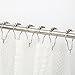 GEFEII Rustproof Stainless Steel Heavy Duty Roller Shower Curtain Rings Hooks for Bathroom, Set of 14 (Polished Nickel)