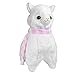 Alpacasso 17'' White Plush Alpaca, Cute Stuffed Animals Toys.(Scarf and Earmuff)