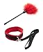 BDSM 10 PC Kit for Sex | Bondageromance Bondage Restraint Adult Sex Toy | Blindfold Mask + Leather Wrist Handcuffs Set Adjustable Straps | Fetish Things for Women Men + Couples | Restraining Harness
