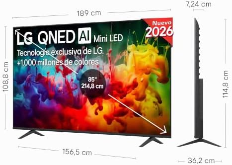 85QNED72B6A - Smart TV QNED MiniLED AI 85" 4K Sin Reflejos 94%, 2026