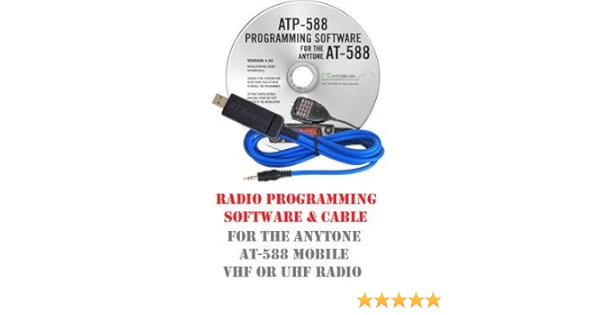 Amazon Com Anytone At 5 Juego De Cables Y Software De Programacion De Radio Movil Bidireccional Car Electronics