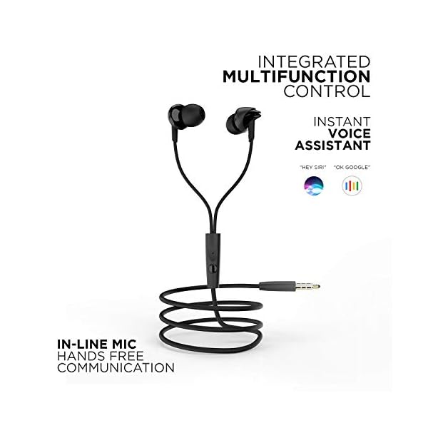 boAt Bassheads 100 in Ear Wired Earphones with Mic (BlackBest Seller) DigitalTech Shop