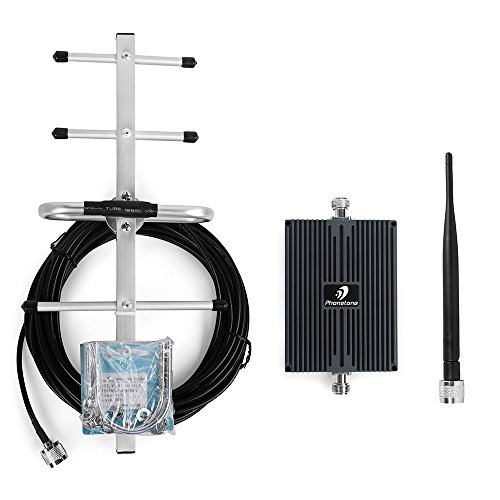 Phonetone ALC 700MHz Verizon 70dB Cellular Phone Booster Cell Repeater Signal Amplifier with Wireless Indoor Omni-directinal Whip Antenna and Directional Outdoor Yagi Antenna