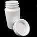 10 Pill Bottle Storage Container Pet Tin Vial White 100Ml Screw Cap Jar Medicine