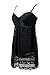 Swimdress,YaYa Bay Womens Sexy Retro Vintage Crochet Lace Halter Straps Ruched One Piece Swimsuit Large Size Black