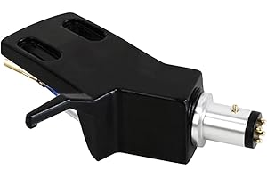 ZGUZMCMK Turntable Headshell Phono Cartridges Universal Turntable Stand Aluminum Alloy Replacement Phono Cartridges Rack, Bla