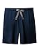 David Archy Men's Soft Comfy Cotton Sleep Short Lounge Short Pants (Navy Blue, L)