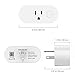 Wifi Smart Plug ,Loneyshow Mini Smart Socket Work with Alexa/Echo dot Voice Control Timing Function Energy Monitoring No Hub Required Control Your Home from Anywhere for iOS Android Tablets(2 pack)