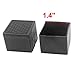 uxcell Square Furniture Table Chair Leg Foot Cover Cap 35mmx35mm 20pcs Black