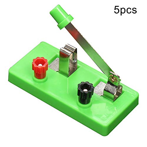 LeSharp Single Pole Dual Throw Switch Laboratory Physical Experiment Equipment Teaching Tool Education Kids Toy Circuit Teaching 5pcs