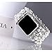 VIQIV Bling Bands for Compatible with Apple Watch 38mm 40mm 41mm 42mm 44mm 45mm Iwatch Series SE 7 6 5 4 3 2 1, Diamond Rhinestone Stainless Steel Metal Bracelet Wristband Strap for Women