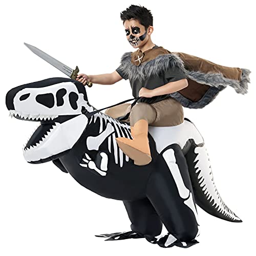 Morph Costumes Inflatable Dinosaur Costume Kids Skeleton Blow Up T Rex