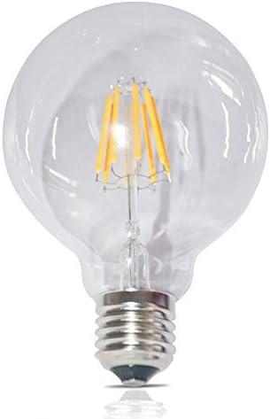 E27 G95 Edison Vintage 2 W 6 W 8 W 400lm Warm White LED Light Bulbs AC 220-240 V, E27, 2.00 wattsW [Energy Class A++]