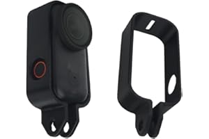 Vertical-Protective Frame Case for DJI Osmo Nano, Plastic Camera Cage Bezel with Mount Adapter, Protection Housing Shell Cove