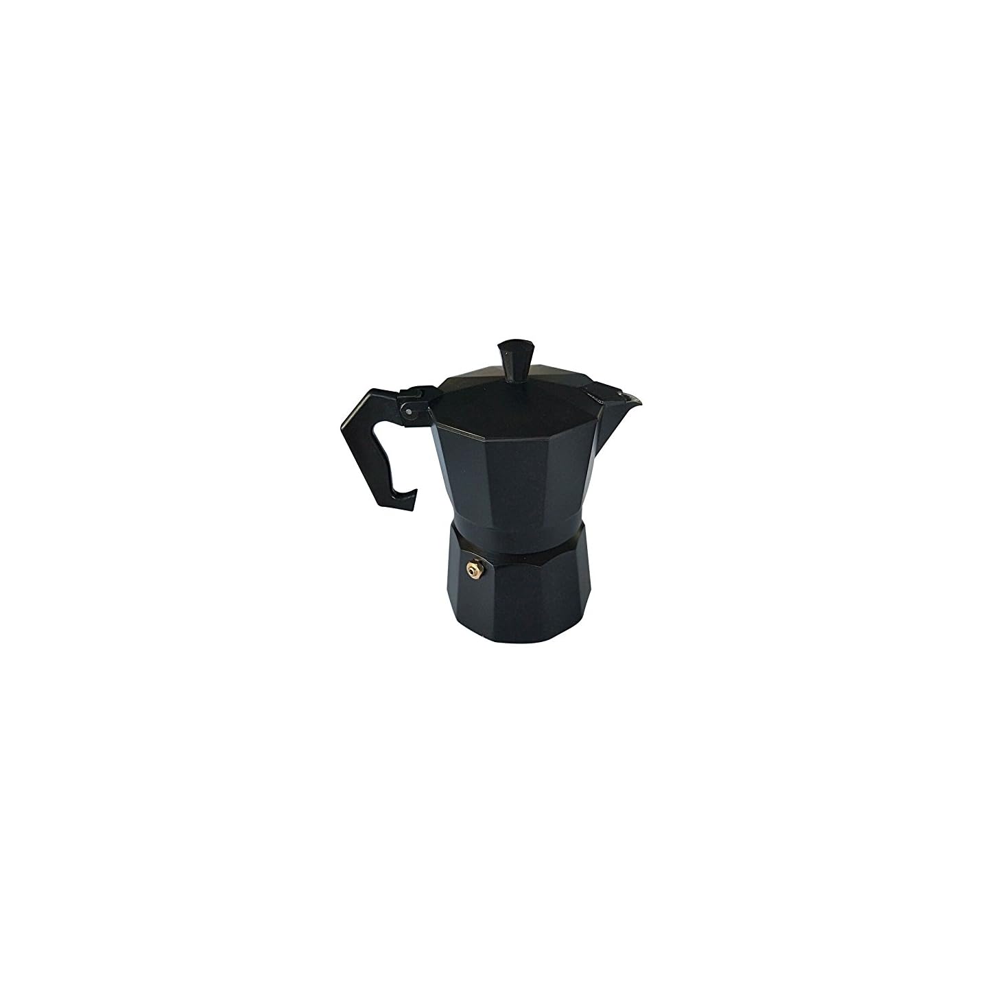 Stovetop Italian style Espresso Coffee Percolator Retro Black 3 cup