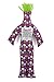 Dammit Doll - Classic Dammit Doll - Belle -Bold Multi-Color Dots on Purple , Lime Green Hair - Stress Relief, Gag Gift