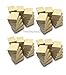 TheDisplayGuys - 100-Pack #32 Cotton Filled Cardboard Paper Jewelry Boxes Gift Case - Kraft Brown (3.3