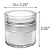 Airless Jar Silver Matte - 0.50 oz
