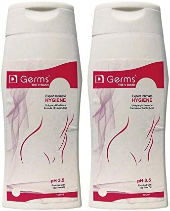 D Germs Ayurvedic V Wash for Intimate Cleaning 100ml Pack of 2