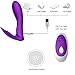 Wearable Wireless Remote Control Clitoris and G-Spot Stimulator, Clitoral Dildo Silicone Vibrators for Adult, Rechargeable Waterproof Vibrate Masturbation G Spotter Stimulator ... (Purple)