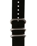 KoolBands 18mm, 20mm, 22mm And 24mm Tough Royal Woven Nylon Wrist Band Strap Bracelet with Stainless Steel Buckle