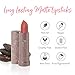 100% PURE Cocoa Butter Matte Lipstick Full Stay All Day Coverage, Lasting Moisturizing & Softening Natural Lip Color for All Skin Tones, Vegan Fruit Pigmented Mirage (Cool Deep Dusty Pink) - 0.15 oz