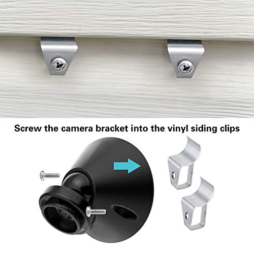 Vinyl Siding Clips for Blink Camera, DamageFree Outdoor Siding Screws