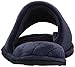 Dearfoams Women's Microfiber Velour Side Gore Slide